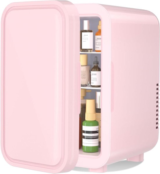 Mini Koelkast - Draagbare Cooler - Dranken Koelen - Thermo-elektrisch - 6 Liter Capaciteit - Roze