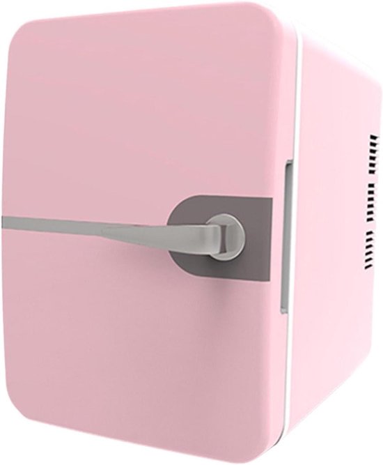 Mini Koelkast - Drankenkoeler Desktop - Dranken Koelen - Koelen en Verwarmen - 6 Liter - Roze
