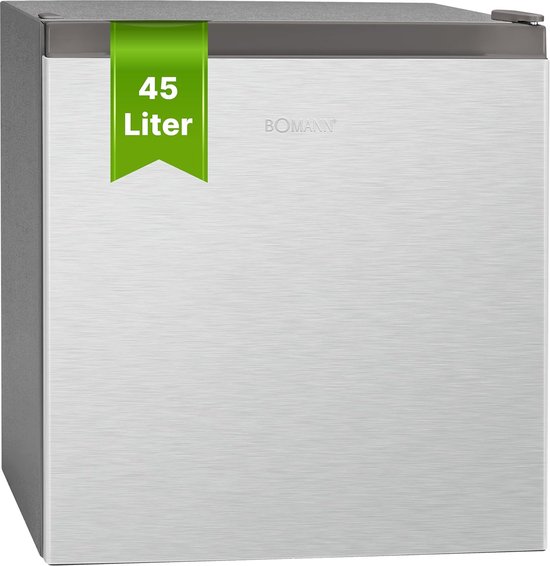 Mini koelkast met vriesvak 45L - stille koelbox voor keuken, kantoor, camping en gaming