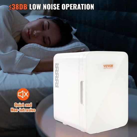 Mini Koelkast - Minibar - Koeler - Warmer - 2 In 1 - Draagbaar - 10L - Handig Om Mee Te Nemen - Handig Voor Skincare - Wit van MINI