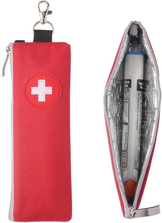 Mini medicijn koelbox - isolerende tas - met noodhaak - voor veilige medicijnopslag - SnelShoppen