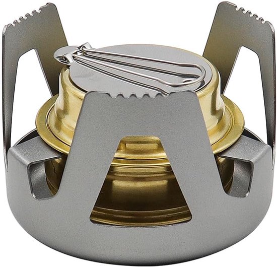 Mini Spirit Burner Ultralight Draagbare Alcoholkachel voor Backpacken Wandelen Outdoor Campingkachel voor BBQ Koken (Grijs) van MINI