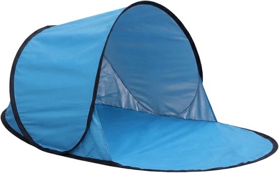 Mini Strandtent - Hoofdtent Zonwering - Zonnebaden - Pop-up Ontwerp - 142x72x67cm - Blauw van MINI