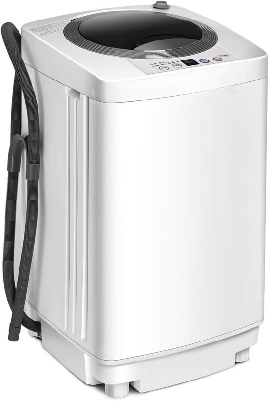 Mini Wasmachine - Compact Apparaat - Kleine Wasjes - Volledig Automatisch - 3.5 kg Capaciteit - Wit