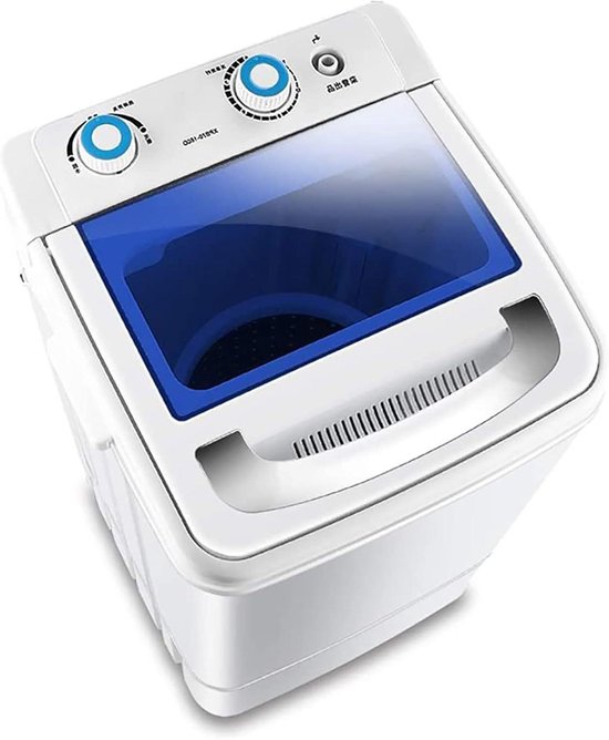 Mini Wasmachine - Compacte Wasmachine - Kleine Wasjes Draaien - Halfautomatisch - 7 kg - Wit