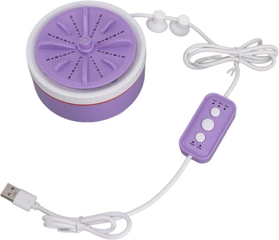 Mini Wasmachine - Draagbare Reiniger - Kleding Wassen - USB Aangedreven - 15 x 11 x 7 cm - Paars