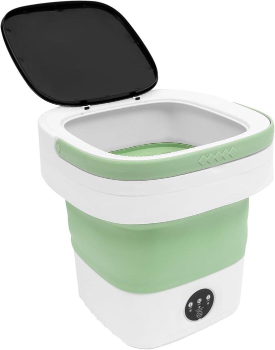 Mini Wasmachine - Opvouwbaar Model - Kleine Kleding Wassen - Met Centrifuge - 12 Liter - Groen