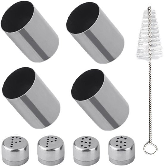 - Mini Zout- en Peperstel - Ideaal voor onderweg - Compact en Lichtgewicht - Perfect voor Camping en Barbecue