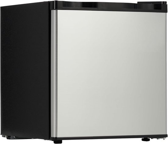 Minikoelkast met Vriesvak 45 Liter - Compacte Koelkast voor Slaapkamer, Studentenkamer en Kantoor - Regelbare Thermostaat - Uitneembare Glazen Legplank - Fluisterstil & Energiezuinig (Energieklasse E)