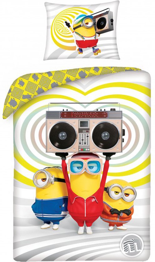 Minions Dekbedovertrek, Boogie - 140 x 200 cm + 70 x 90 cm - Katoen van Illuminations.