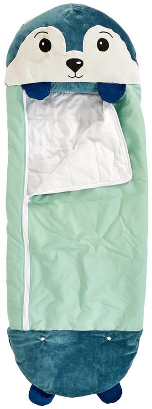 MISOU Slaapzak Kinderen - Kinderslaapzak - Blauw - Vos - met Hoofdkussen - Peuter - Slaapzakken - Kids - Boys - Jongens - 130x50cm - DOZY