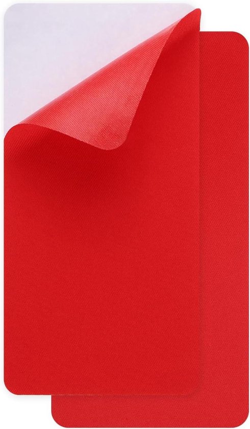 MK Stoer -Sterke zelfklevende reparatiepleisters 10 x 20mm voor donsjack - tent - slaapzak - autostoel (Rood) - 2 stuks - stof waterdicht - zelfklevend - geschikt voor outdoor reparatie.