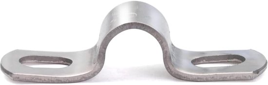 Mmgoqqt - Zware U-vormige buisklem - Diameter 16 mm - Roestvrijstalen buisklem - Slangklem - Buishouder - Verpakking van 10 van Merkloos