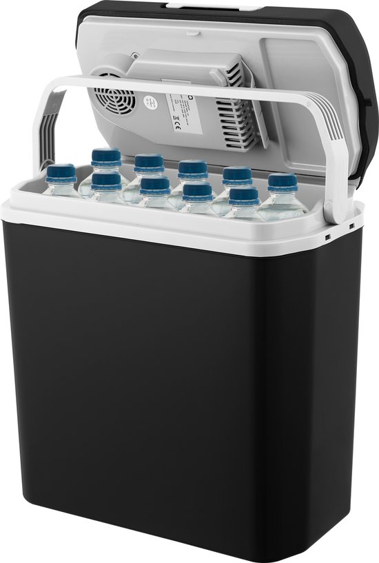 MOA Koelbox Elektrisch 12v 230 volt - 22L - Frigobox - Camping Koelkast - Auto en Camping - Zwart van Merkloos