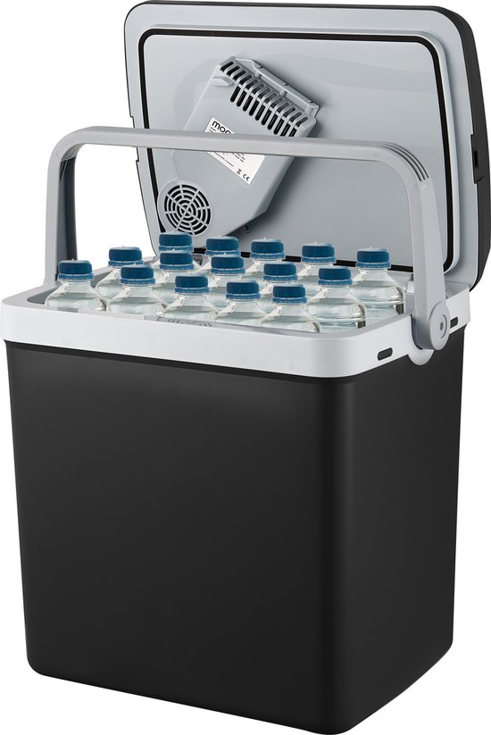 MOA Koelbox Elektrisch 12v 230 volt - 32L - Frigobox - Camping Koelkast - Auto en Camping - Zwart van Merkloos