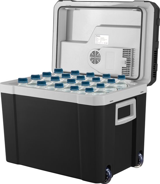 MOA Koelbox Elektrisch 12v 230 volt - 40L - Frigobox - Camping Koelkast - Auto en Camping - Zwart van Merkloos