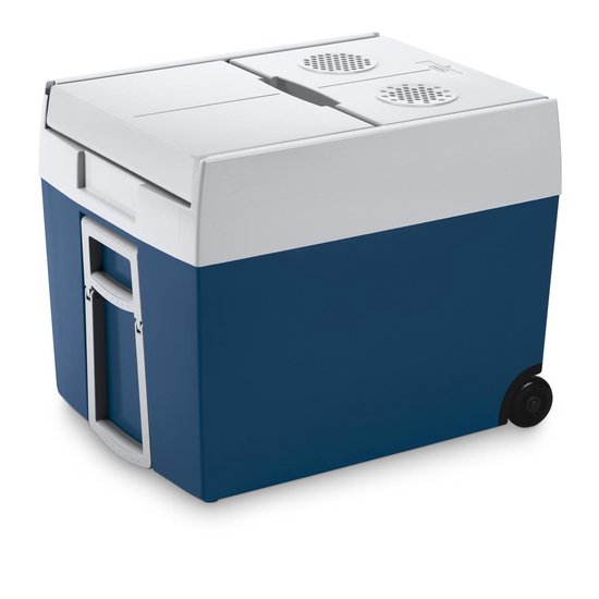 Mobicool MT48W thermo-elektrische koelbox met wielen - 48l - 12/230v - blauw/wit van Merkloos