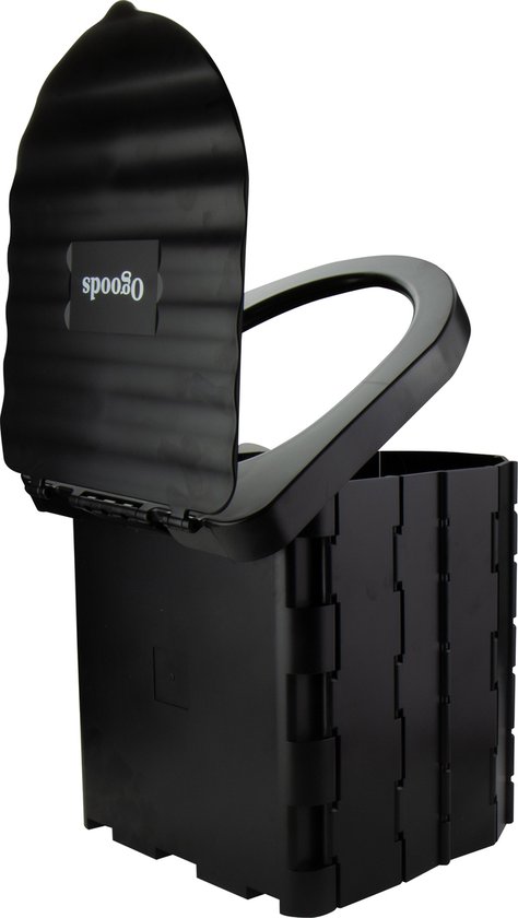 Mobiel Draagbaar Camping Toilet met Deksel - Toiletemmer met Draagtas - WC inclusief 10 Vuilniszakken van Merkloos