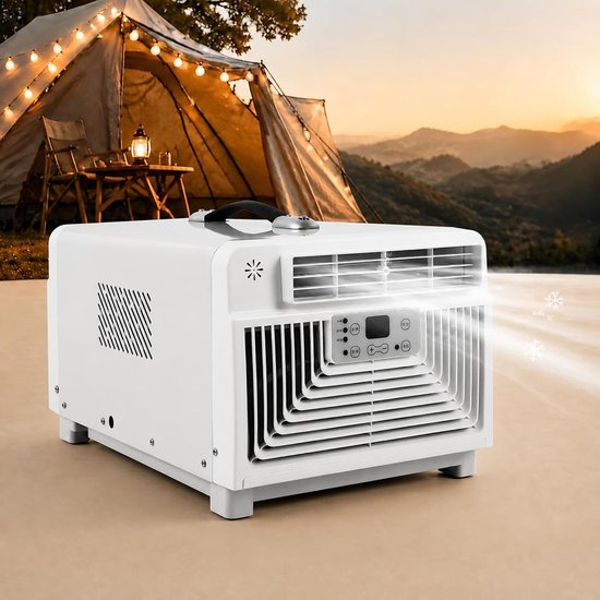 Mobiele Airco - Compacte Airco Kamperen - Snelle Koeling - Zonder Afvoer - 10m² - Meerkleurig