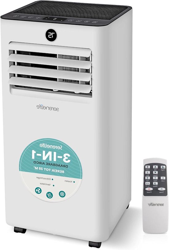 Mobiele Airco - Draagbare Airco - Kamers Koelen - 3-in-1 Functionaliteit - 28 m² Kamer - Wit