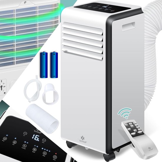 Mobiele Airco - Klimaatregelaar - Ruimte Koelen - 4-in-1 Functie - 9000 BTU/h - Wit
