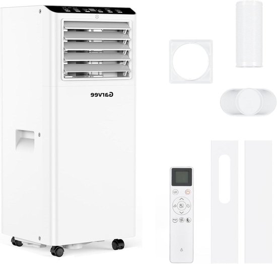 Mobiele airco - Verkoeler - Ruimte koelen - 5 functies in 1 - 7000 BTU - Wit
