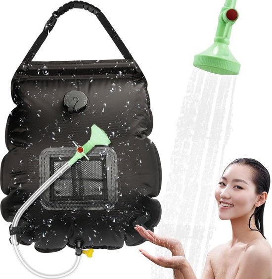 Mobiele Solardouche Voor Camping en Outdoor Activiteiten, 20L Capaciteit met Douchkop van MOB