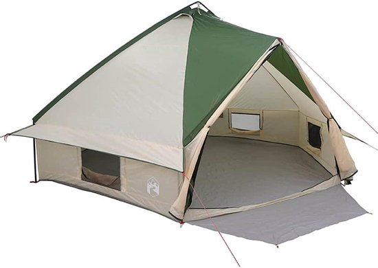 Moderne Tipi Tent - Grote Familietent - Buiten Ontspannen - Praktische Ventilatie - 10 Personen - Groen