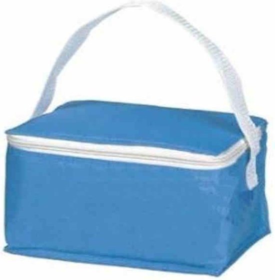 Moedermelk koeltasje, 6 bewaarflesjes van het merk Materni en 1 koelelement Licht Blauw van Materni
