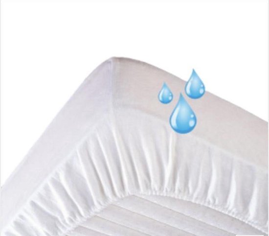 Molton waterdicht luchtdoorlatend PU hoeslaken ledikant 60x120 rondom elastiek Mingle moose. van Mingle Moose