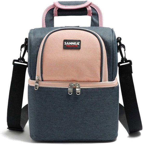 Mommy Bag Large-Capacity Shoulderback Edgy Multifunctional Lunch Bag Preservation Cool Proof Insulation Bag 23 x 17 x - ShopVlot