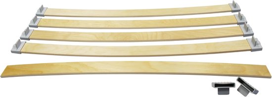 Montagekit Bedbodem - Lattenbodem Onderdelen - Bed Reparatie - Individuele Montage - 53 mm x 8 mm - Houtkleur