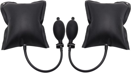 Montagekussens - Luchtwiggen Pomp - Installatie Deuren Ramen - Urethaan Rubber Duurzaam - 19 x 4 x 19 cm - Zwart van Merkloos