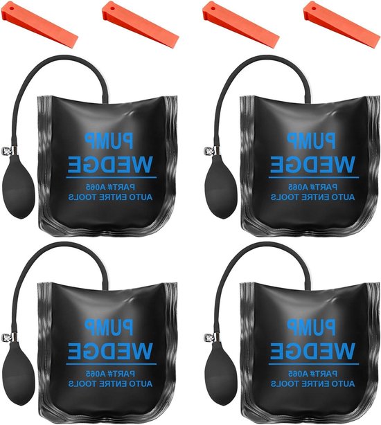 Montagekussenset - Luchtkussen Pompset - Installatie Hulp - Hoog Draagvermogen - 16.5 x 16.5 cm - Zwart van Merkloos