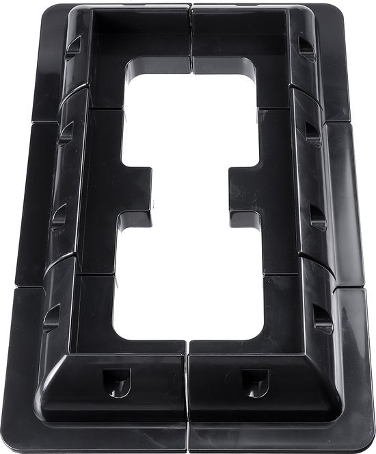 Montageset - Montagebeugel - voor Zonnepaneel - zonnemodulehouder - voor camper, jacht, camper, caravankap - zwart van Merkloos