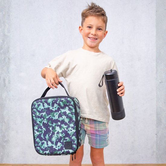 MontiiCo koeltas Large - thermo lunchtas - Stealth van Merkloos