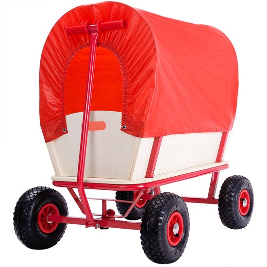 Monzana Bolderkar – Incl. 4 Profiel Luchtbanden & Dekzeil – Rood van Monzana
