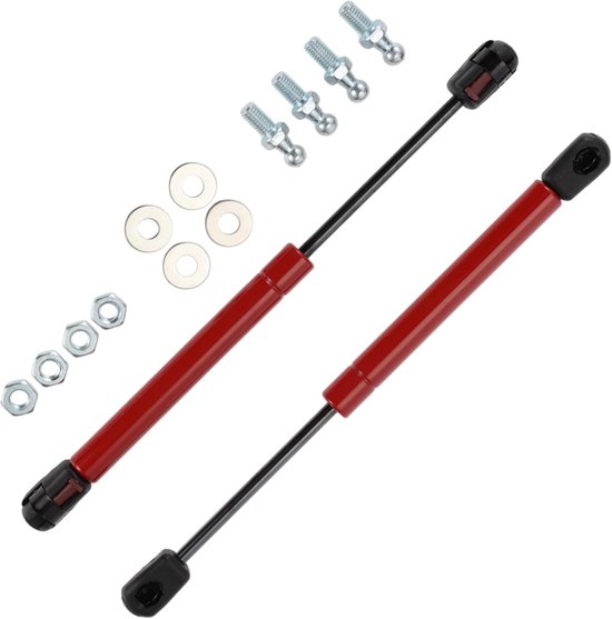 Motoforti Universal Lifting Supports Window Cover Tool Box Gas Springs 10inch/254mm 45lb/200N/20kg Red 2 Set - ShopVlot