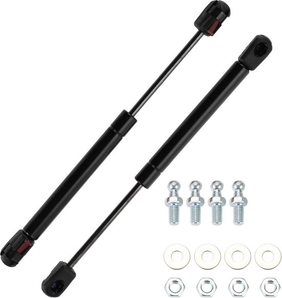 Motoforti Universal Lifting Supports Window Cover Tool Box Gas Springs 10inch/254mm 55lb/245N/25KG Black 2 Set - ShopVlot
