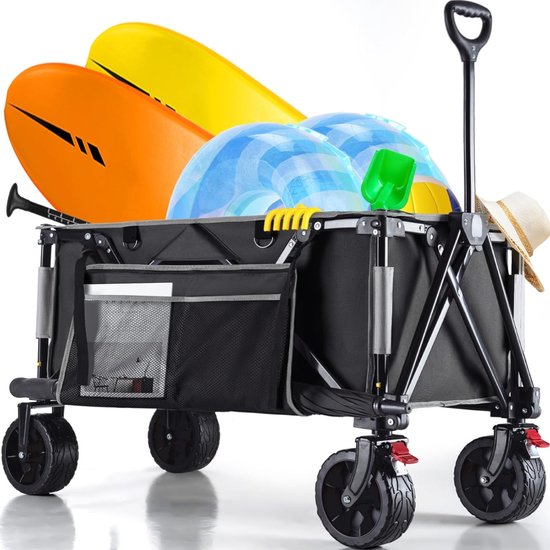 MRKK® Bolderkar Opvouwbaar Luchtbanden - Strandwagen - Bolderwagen van Merkloos