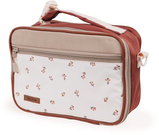 Mrs Ertha Lunchtas - 28x21x8cm - Flower Buds van Merkloos