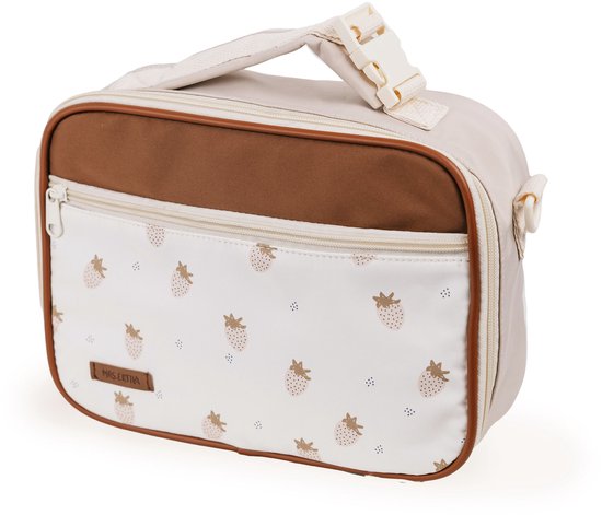 Mrs Ertha Lunchtas - 28x21x8cm - Strawberries van Merkloos