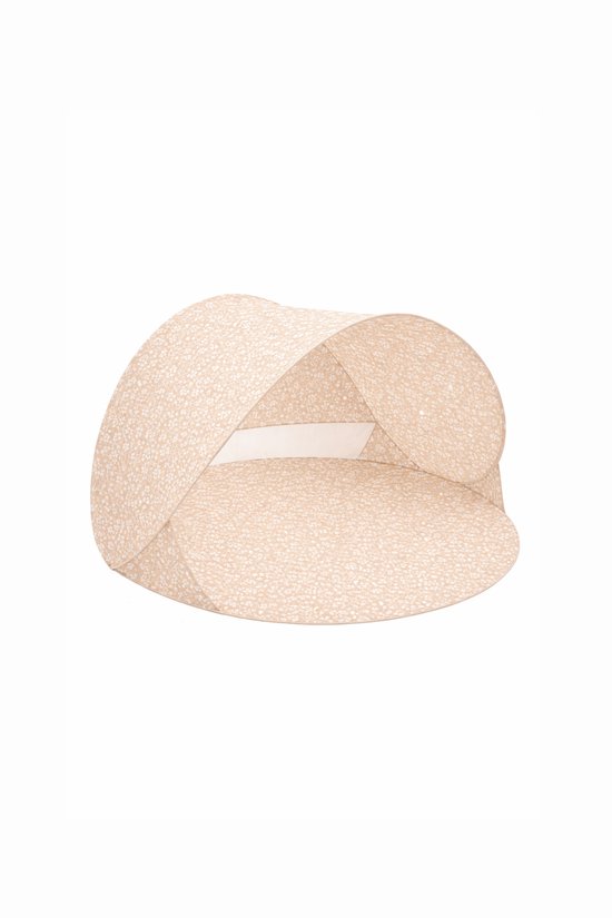 Mrs Ertha - Pop-up strandtent - Beach tent - Beach shelter - UV 50+ - Beige - Baby bloom van Merkloos