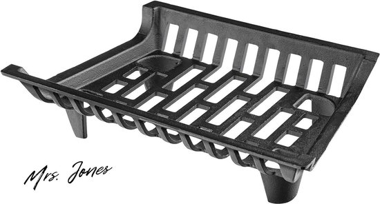 Mrs. Jones Haard vuurrooster houthouder - binnen buiten - zware belasting - openen vuur rooster - vrijstaand hout verbranding frame zwart . van Mrs. Jones