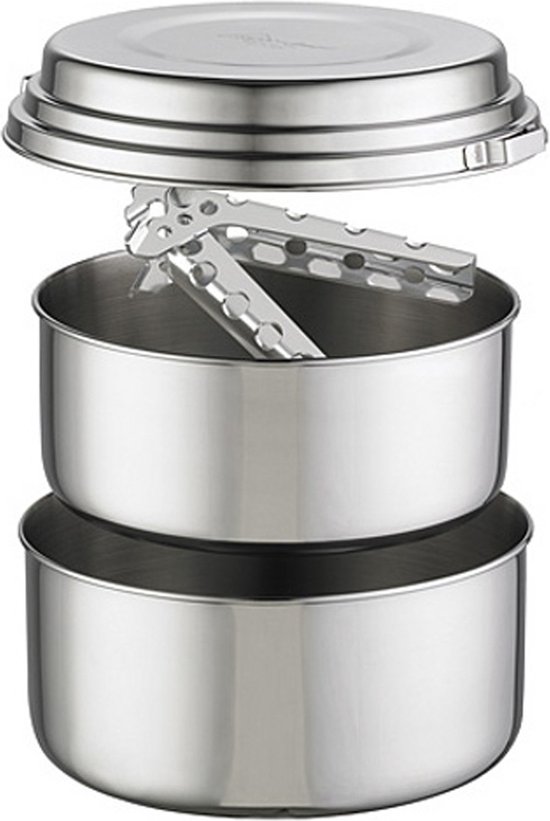 MSR Alpine 2 Pot Set - RVS Kookset - 2-delig - Duurzaam en compact - Voor 2 tot 3 personen