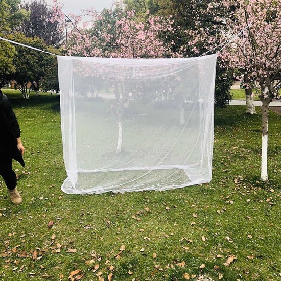 Muggennet voor buiten - groot formaat - voor kamperen - picknicken en andere buitenactiviteiten (niet te openen - 220 x 200 x 200 cm)