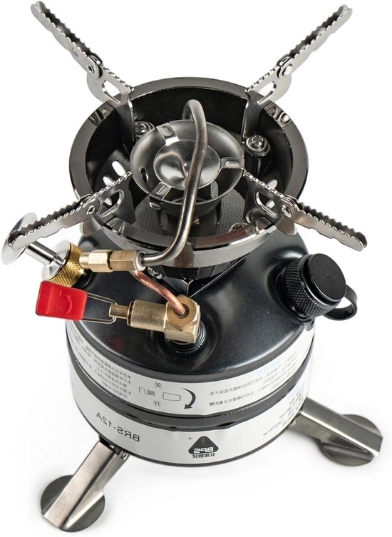 Multi Brandstof Kampfornuis - Benzine Kooktoestel - Buiten Koken - 2120W Hoog Vermogen - 560 Grams - Zilver