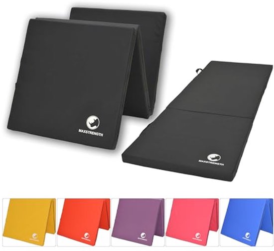 Multi-Purpose Tri-Folding Oefening Mat - Zwart (2" Dikke Schuim) - 6ft x 2ft van Proform