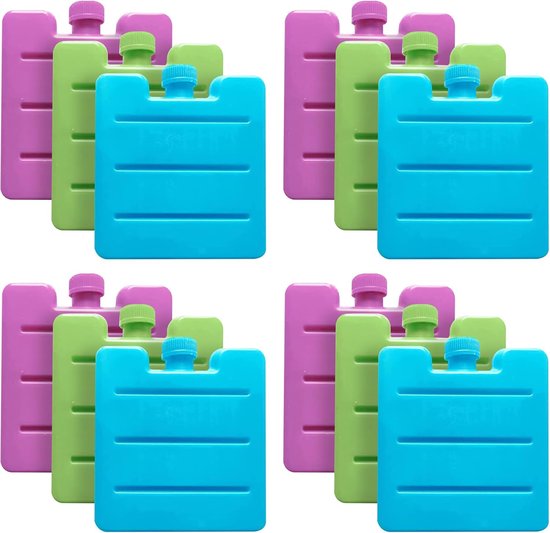 Multicolor Ice Packs voor Lunch Dozen en Koelers - Diepvries Blokken voor Goede Koeling