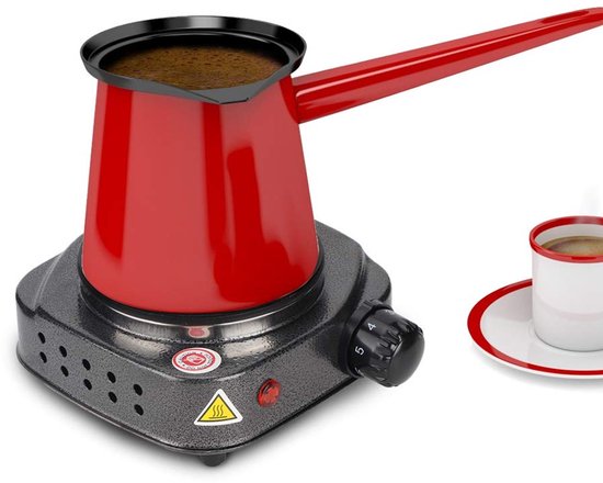 Multifunctional Electric Stove, Mini Hob, Electric Oven, Coffee and Tea Boiler Household Heating Stove (Silver + Grey) van Merkloos